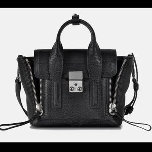 3.1 Philip Lim Pashli Mini Satchel - Black with Silver Hardware